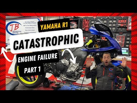 Yamaha r1 engine failure part 1 ‪@jbsworkshop‬