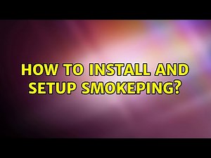 How to install and setup SmokePing?