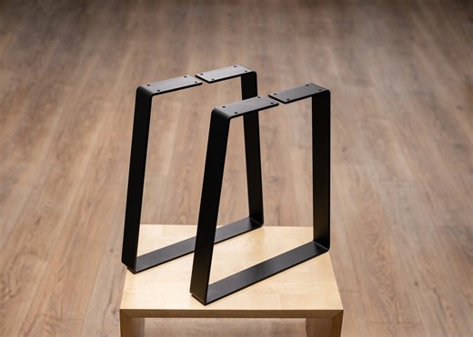 Metal Trapezoid Table Legs: Steel Bench, Coffee, Dining Table Base - Etsy Australia