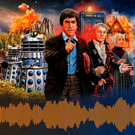 FIRST LISTEN! ♪♫♬ Great jumping gobstoppers! Click https://bgfn.sh/dumpty to pre-order creepy Daleks and nursery rhymes in next month's Second Doctor Adventures full-cast audio drama. | Big Finish Productions