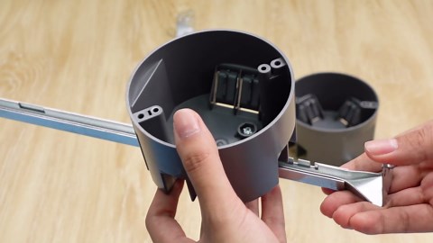 Therwen 2 Pcs Ceiling Fan Brace Electrical Box 14.25 to 22.5 Inch Adjustable Electrical Box and Support Bar Fan Mounting Bracket for Summer Light Fixtures Installations (Gray)