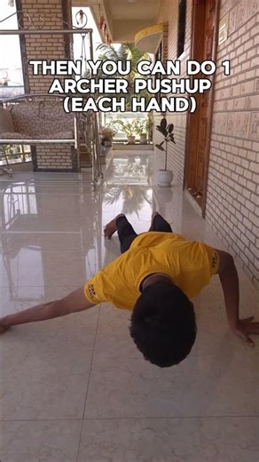 Roadmap to one arm pushup #calisthenics #shorts #motivation