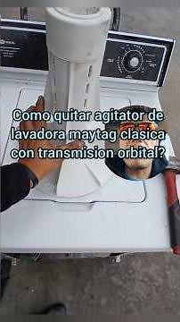 como sacar agitador de lavadora Clasica Maytag? how to remove agitator of old maytag washer ?