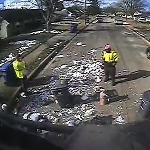 133K views · 1.4K reactions | An improperly discarded oxygen tank caused an explosion inside a garbage truck in Ohio on Wednesday. READ: https://www.21alivenews.com/2025/01/31/improperly-discarded-oxygen-tank-explodes-inside-ohio-garbage-truck/ | 21Alive | Facebook