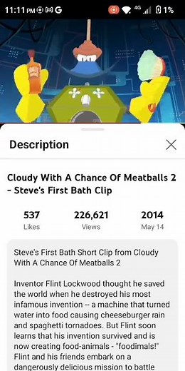 Cloudy With A Chance Of Meatballs 2 Steve First Bath