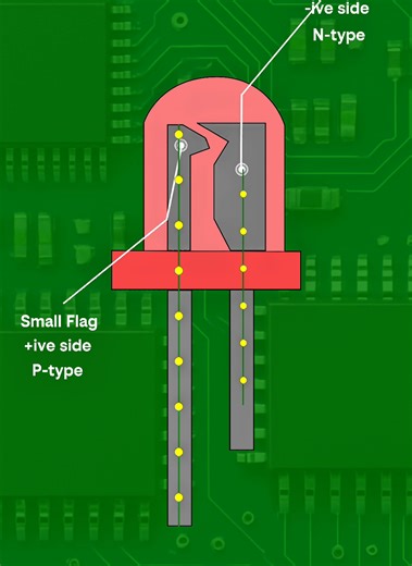 What is inside The Led #electronics #circuit #learnvisually #electronicsanimation #fyp
