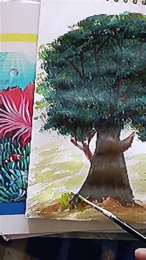 realistic tree drawing, tree drawing #shorts,#viralshort