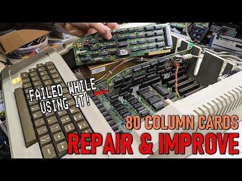 Fixing and improving Apple II 80 column cards