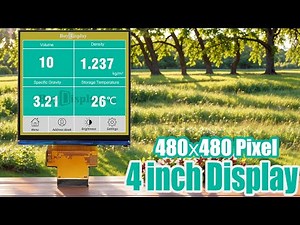 Square 4 inch 480x480 IPS TFT LCD Display SPI+RGB Interface