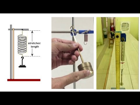 "Experimental Hooke's Law | Measuring Spring Stiffness Constant (ثابت مرونة الزنبرك)"