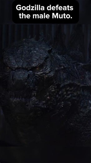 Godzilla fights Male Muto #shorts