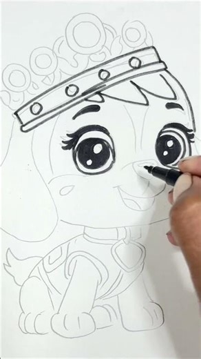 How to draw Skye - Paw Patrol #shorts #shortsfeed #pawpatrol #skye