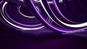 Smooth violet interior. 3D animation and rendering.