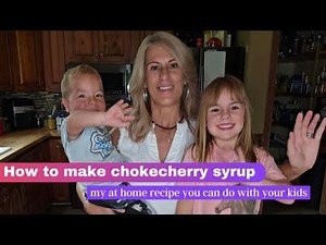 How to Make Chokecherry Syrup: cook this simple recipe with your kids!