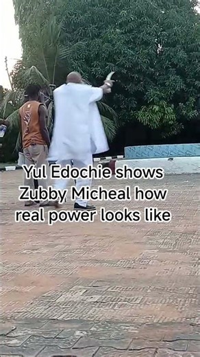 Yul Edochie shows Zubby Micheal how real power looks like