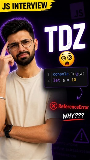 TDZ Explained in 30s 😵 | Why “Cannot Access Before Initialization”?