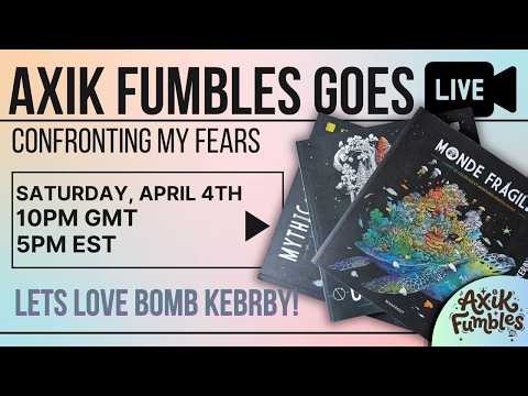LIVESTREAM - Confronting my Fears - lets try and love bomb Kerby Rosanes books