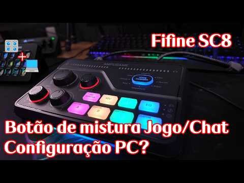 How to correctly set up and use the Fifine SC8 Chat Mix Knob on PC?@agapemultimidia