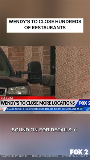 Fast food chain Wendy's announces plans to close 240-360 U.S. locations (5-6% of its chain) following an 11% drop in domestic sales and a 10% drop in global sales in the fourth quarter. | Fox2Now