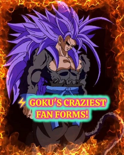 🔥 Goku's Top 5 Fan-Made Forms! 😱 (Non-Canon)