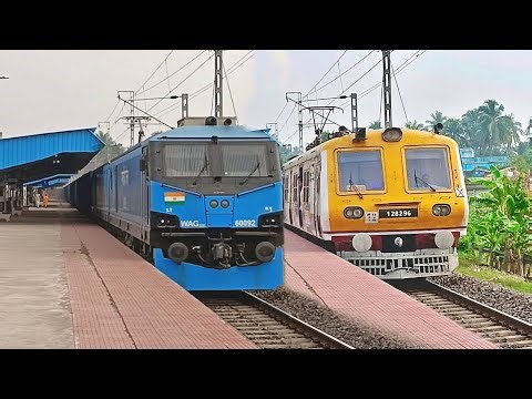 Most Unique Trains of Howrah Bardhaman Chord Line showcased at beautiful Balarambati Railway station
