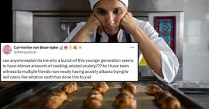 Someone asked why the 'younger generation has cooking-related anxiety' and people chimed in to explain the real cause