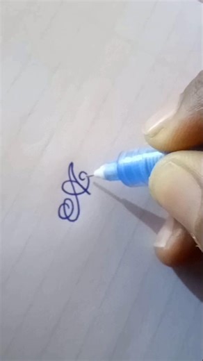 'A' in Cursive Writing ✨ || Beautiful Cursive Writing 💖 #shorts #writing #calligraphy #art