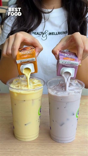 Farm Fresh's New Taro Ube & Gula Melaka Flavoured Milk! They also have melon and popcorn flavor 😍