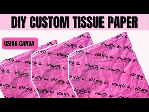 How to make custom tissue paper| step by step DIY must watch | KESH THO