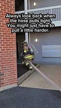 Second-Floor Fire Attack! Fast & Efficient Hose Line Pull Training