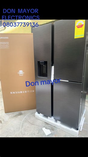 SAMSUNG BESPOKE FAMILY HUB SIDES-BY-SIDES REFRIGERATOR RS80F65G4FGH. FEATURES: -More than a fridge -Auto Open Door - On-device Bixby -Fast Cool & Freezing -Do the SmartThings at Home -Efficiency -Quietly efficient SPECIFICATION: Gross for Freezer(Liter) : 240 ℓ Gross for Fridge (Liter) : 401 ℓ Net Total (Liter) : 594 ℓ Net for Freezer (Liter) : 202 ℓ Net for Fridge (Liter) : 392 ℓ Deodorizer Type : UV Deodorizer Number of Shelf (Total) : 4 EA Number of Door Pocket : 5 EA Egg Container (Egg Tray)