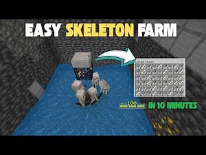 BEST & EASY SKELETON SPAWNER XP FARM Tutorial In Minecraft Bedrock 1.21 And Java | Fastest XP Farm