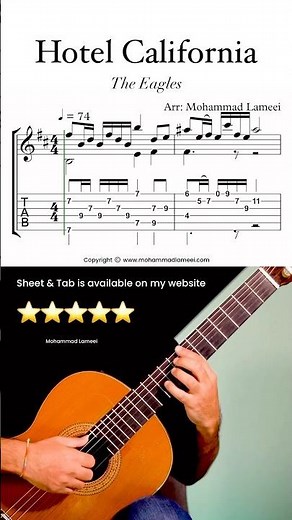 Hotel California by The Eagles Classical Guitar Lesson #fingerstyle #classicalguitar