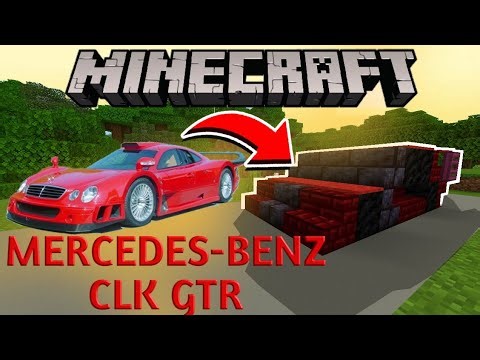 HOW TO MAKE A MERCEDES-BENZ CLK GTR IN MINECRAFT - TUTORIAL