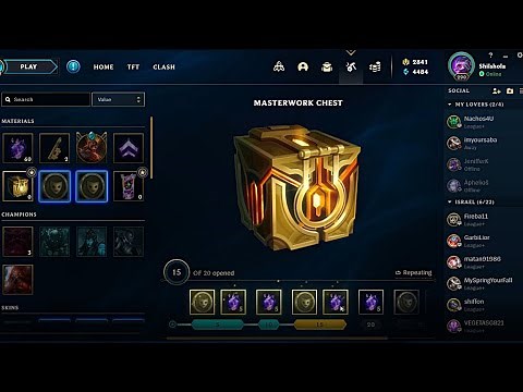 25 Masterwork Chest Opening | LoL