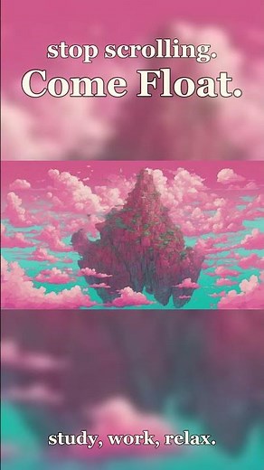 Vaporwave Floating Island – 1 Hour Lofi Beats for Study & Work #Shorts