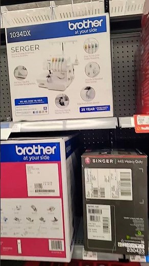 Sewing machines at Walmart