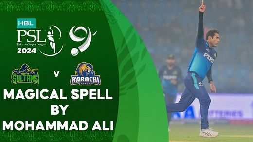 232K views · 7.7K reactions | Magical Spell By Mohammad Ali | Multan Sultans vs Karachi Kings | Match 3 | HBL PSL 9 | M1Z2U #MSvKK | #HBLPSL9 | #KhulKeKhel | Pakistan Super League | Facebook