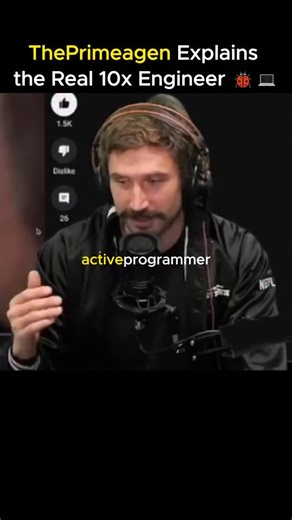 Technology |Business |AI on Instagram: "@theprimeagen explains the real 10x engineer 📹🗣️: @theprimeagen"