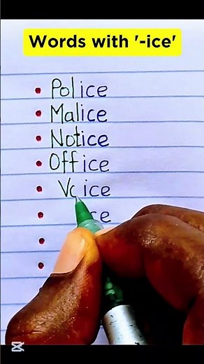 Master English Words with '-ice' ✅