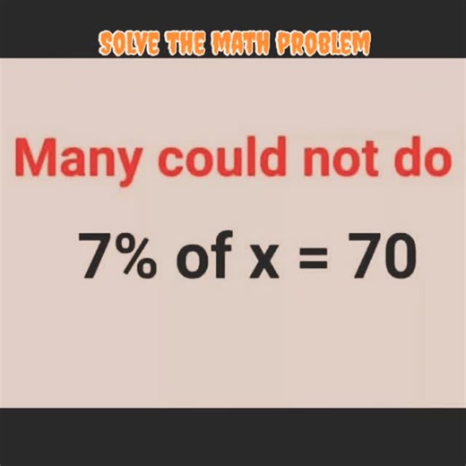 Mathematics Hub on Instagram: "Solve the math problem #viralreels #viral #maths"