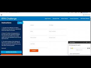 Automation of RPA Challenge Using Dynamic DOM XPaths.