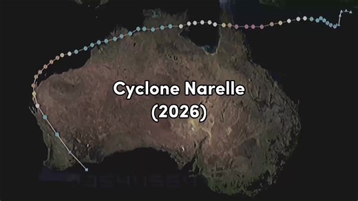 Siklon Narelle (2026) VS Siklon Steve (2000) — kedua badai tropis ini nyaris memiliki jalur yang sama, sebuah de javu.