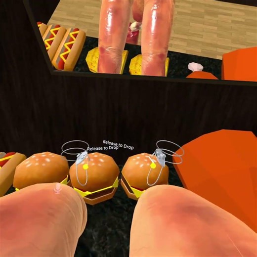 A finger monster eats some meat #vr #vrchat #gaming #food