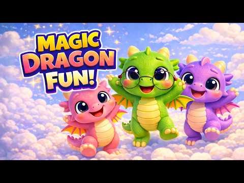 Baby Dragon Song for Kids 🐉🔥 | Fly Little Dragon! Fun & Funny Adventure Music #musicforkids