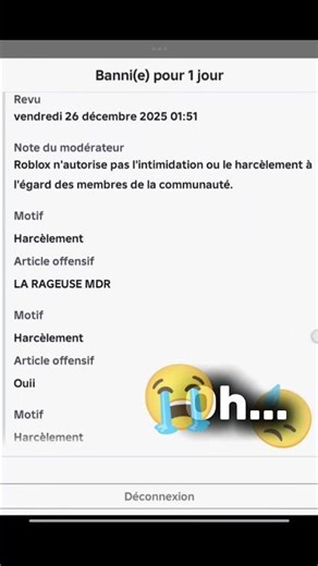 Oh... #roblox #bannie #humourCACauseDeAnamaria