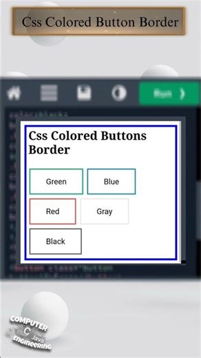 𝐂𝐬𝐬 𝐂𝐨𝐥𝐨𝐫𝐞𝐝 𝐁𝐮𝐭𝐭𝐨𝐧 𝐁𝐨𝐫𝐝𝐞𝐫 | #css #colored #button #border #css3 #html #alignment ‪@vr_codes‬