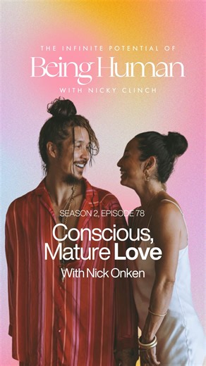 Founder | The BodyMind Maturation Method™️ on Instagram: "If you’d like to hear more about my and my love’s story and to dive deeper into sacred union… Comment ‘Infinite Potential’ and I’ll DM you the full episode. 077 Conscious Mature Love with Nick Onken This week I am joined by my love @nickonken for a very personal, deep share on our sacred union. One of the reasons that we decided to sit down and have this conversation is because so many people have asked us to share more publicly about wha