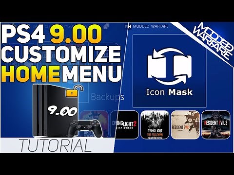 Editing the PS4 Home Menu with Custom Icons & Music on 9.00.