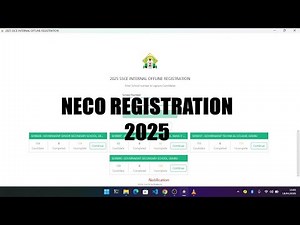 NECO 2025 BIOMETRIC CAPTURE PROCEDURE